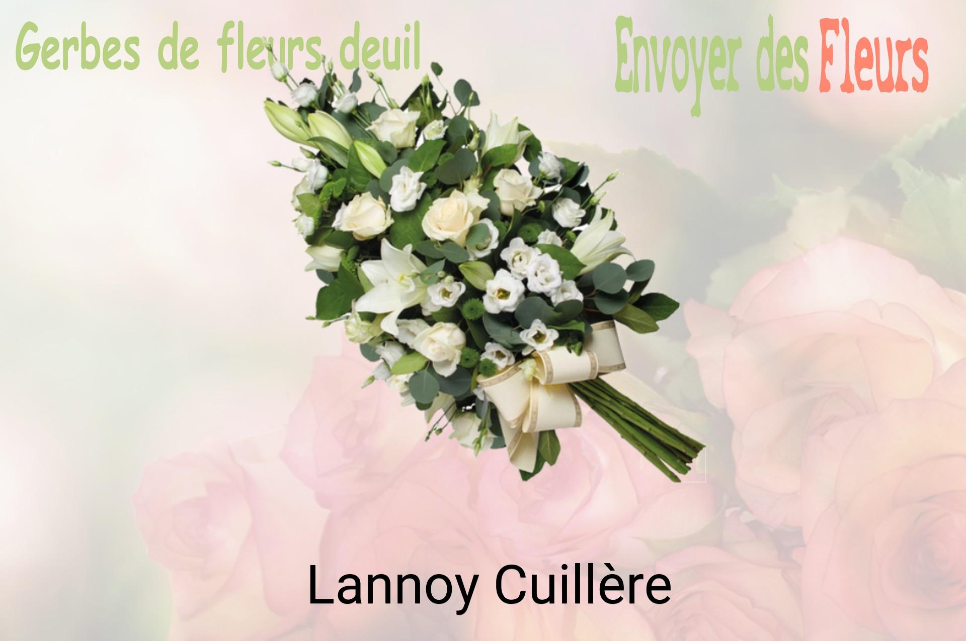 Gerbe de fleurs de deuil livrée à Lannoy-Cuillère